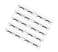 Baluue 10pièces Outil De Mesure Sourcils Règle Et Pochoir De Dessin Pour Maquillage Guide Pratique Pour Sourcil Et Filles
