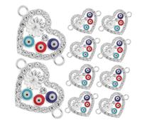 Baluue 10pièces Pendentifs Œil Charms Pour Fabrication De Bijoux Accessoires Pour Bracelets Et Colliers De Et Pour Personnalisées
