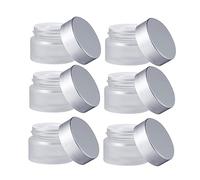 Baluue 10pièces Pots Verre Mat Pour Crème Échantillons Cosmétique Contenants Pratiques Pour Crèmes Et Baumes Chacun