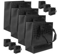 Baluue 10pièces Sacs Cadeaux Papier Noir Pochettes Pour Emballage De Petits Cadeaux Sacs Pour Événements Fêtes Et Invités