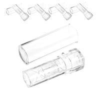 Baluue 10pièces Tube Transparent Vide Pour à Conteneur De Stockage Pratique Pour Et