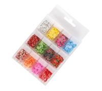 Baluue 12 Boîtes Boîtes Tranches de Fruits Pâte Polymère pour Nail Art Décorations Ongles Colorées et Accessoires DIY pour Salons et Usage Domestique