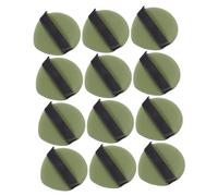 Baluue 12 Pièces coussin d'air en forme de houppette pour le visage houppettes souples maquiage makeup sponge houppette verte bouffée cosmétique Hydrophile sans latex Green