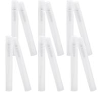 Baluue 12 Pièces Flacon Pulvérisateur de Parfum 10ml Blanc en Pp Étanchéité, Bouteille de Format Voyage pour Stockage de Liquides et Usage Cosmétique Portable