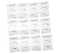 Baluue 12 Pièces Outil Essai Cils Portable Carte Exposition Faux Cils Styles Support Essai Extension Professionnel Salon Maquillage