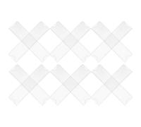 Baluue 12 Pièces Support D'étiquette pour Cartes de Prix avec Adhésif Double Face Facile à Changer Transparent en Acrylique ou Identités en Restaurant ou Hôpital