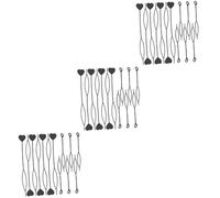 Baluue 120pièces Love Heart Hair Bead Tool Portable Hair Styling Kit for Braids and Ponytails Hairstyle Maker