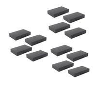 Baluue 12pièces Boîte Vide à Ombre à Paupières Avec Compartiments Palette Mini Diy Pratique Pour Maquillage Quotidien Et Voyages Noir