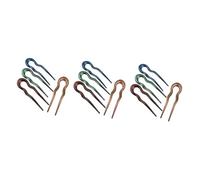 Baluue 12pièces Épingles à Cheveux u Acétate Accessoires De Chignon Vintage Pince à Cheveux Française Design Culture Chinoise Pour Updos Et Élégantes