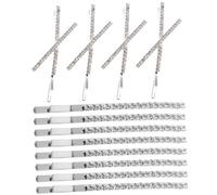 Baluue 12pièces Lot De Épingle à Cheveux Métal Avec Strass Forme x Pour Cheveux Épais Fins Lisses Bouclés Résistante Décoloration Déformation