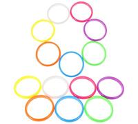 Baluue 14 Pièces Bracelets Femme Plastique Couleurs Candy de Bracelets Néon pour Fête Accessoires Mode Mix Match