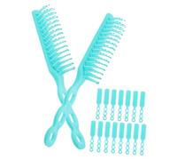 Baluue 15pièces Peignes De Massage Pour Cheveux Femmes Peignes Portables Plastique Idéaux Pour Soins Capillaires Et Boucles Design Et