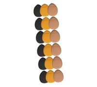Baluue 18 Pcs Bouffée De Doigt Houppette Au Bout Des Doigts Bouffée De Coussin Houppette Portable Mini Houppette De Maquillage Houppette Pour Le Visage Éponge Hydrophile Sans Latex