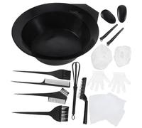 Baluue 1ensemble Kit De Coloration Capillaire Outils De Pour Cheveux Avec Bols Pinceaux Des Oreilles Accessoires Pour Application Équilibrée Et Propre