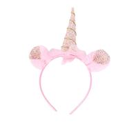 Baluue 1Pc Bandeau Licorne Casque Para Sillas De Fiesta Enfants Cerceau De Cheveux Paillettes Bandeau De Cheveux Licorne Coiffure Anniversaire Chapeaux Cheveux Accessoires Pour Filles