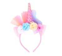 Baluue 1pièce Bandeau Garçon Fille Luminous Unicorn Headband Accessoire De Fête Scintillant Pour Garçon Fille Licorne Tulle Éclatante Pour Événements Spéciaux