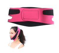 Baluue 1pièce Masque Ultra Fin Pour Ceinture De Lifting De Menton Respirante Et Ajustable Rose