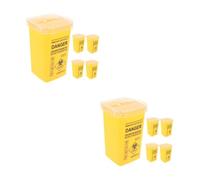 Baluue 2 Ensembles Polyvalente Petit Conteneur Pour Objets Tranchants Bac D'Élimination Des Objets Tranchants Conteneur D'Élimination Des Rasoirs De 5 pièces * 2
