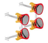 Baluue 2 paires de Fête Motif Guitare Abs Accessoires Photo Originaux pour Festivals et Soirées Musicales