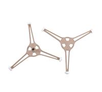 Baluue 2 pièces Anneau Support Plateau Tournant Micro-ondes Roulettes Stables pour Plateau Verre Remplacement Léger et Compatible Four Micro-ondes