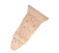 Baluue 2 pièces Applique Bois Sculpté Chêne Massif Support Décoratif pour Moulure Murale DIY Style Européen pour Décoration Intérieure et Architecture
