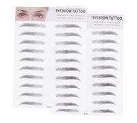 Baluue 2 Pièces Autocollants De Sourcils 3d Maquillage Des Sourcils Sourcil Bionique Étanche Décalcomanies De Tatouage De Sourcil Tatouage Des Sourcils Gadgets De Maquillage Black