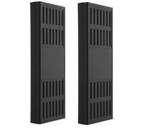 Baluue 2 Pièces Boîte de Rangement pour Cigares Rectangulaire Noire Système de Contrôle D'humidité et Design Spacieux pour Cave à Cigares de Bureau et Réunions Privées