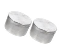Baluue 2 pièces Boîtes Rondes Aluminium Contenants Lourds pour Pesée de Sol Laboratoire Récipients Vides et Robustes sans Arêtes Coupantes Utilisation pour Échantillons et Expériences