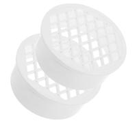 Baluue 2 pièces Bonde de Sol PVC Intérieur Filtre Crépine Vidange Stable Anti-obstruction pour Balcon et Jardin Compatible Carrelage et Marbre Installation Facile