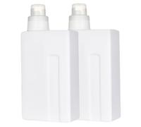 Baluue 2 pièces Bouteilles Rechargeables pour Lessive Liquide Contenant Multifonction pour Détergent Gel et Shampooing Flacons Vides Durables pour Usage Domestique et Hôtelier