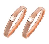 Baluue 2 pièces Bracelet Homme Élastique Manchette Ajustable à Ressort pour Fête des Pères et Saint-valentin