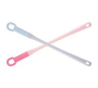 Baluue 2 Pièces Brosse à Pied Nettoyage des Orteils pour Peau Sensible en Silicone Douce avec Mousse Usage Quotidien pour Femmes Enceintes et Personnes Blessées