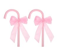 Baluue 2 Pièces Canne à Nœud Rose Accessoire Léger pour Cosplay Halloween et Fête Bâton Décoratif pour Danse et Jeu de Rôle pour Carnaval et Scène