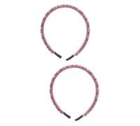 Baluue 2 Pièces cheveux strass baroques hair charms hair toppers bandeau strass femme accessoires de cheveux pour femmes Bandeau en strass cristal casque en strass Violet,mauve