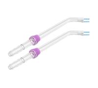 Baluue 2 Pièces Embouts pour Jet Dentaire Hydropulseur Pourpre en Acrylique Fonction Élimination Avancée Plaque et Massage Doux, Accessoires pour Usage à Domicile Voyage