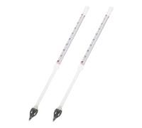 Baluue 2 pièces Hydromètres Verre pour Mesure Précise de Concentration et Sirop Érable Échelle Facile à Lire et Polyvalent pour Brassage Maison et Usage Professionnel