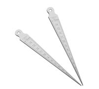 Baluue 2 pièces Jauge Épaisseur Inoxydable Double Face avec Graduation Métrique et Impériale pour Valve Guitare et Moteur Outil de Mesure Précis des Jeux et Épaisseurs Finition Lubrifiée