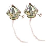 Baluue 2 pièces Lot de Brûleurs de Lampe à Pétrole Vintage avec Mèche de Remplacement Base Métal Réglable pour Lampes à Huile Accessoires Pratiques