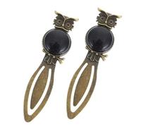 Baluue 2 pièces Marque-pages Chouette Décoratifs Alliage Zinc Légers pour Lecteurs et Cadeaux