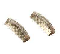 Baluue 2 Pièces Peigne De Massage Grattage Peigne à Gratter Le Cuir Chevelu Gua Sha Grattoir Pour Cuir Chevelu Masseur En Jade Outil Guasha Cornes