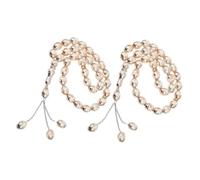 Baluue 2 pièces Perles de Prière Musulmanes Acrylique Multicolores Perles avec Compteur Arabe Chapelet Tasbih Religieux pour et Prière Islamique Accessoires Spirituels pour