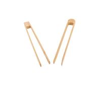 Baluue 2 Pièces Pinces à Toast Bambou Magnétiques Pince Multifonctionnelle pour Snacks Clip de Conservation Réutilisable avec Aimant Accessoire Cuisine Écologique et Gain de Place