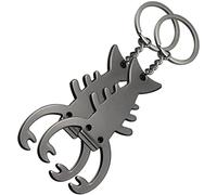 Baluue 2 pièces Porte-clés Décapsuleur Homard Noir Charm Suspendu Original Accessoire Pratique pour Clés et Fête Bord de Mer