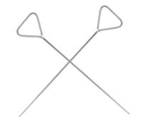 Baluue 2 pièces Stainless Steel Cell Spreader Set For Laboratory Use Smooth Polished Petri Dish Spreader Tool For Uniform Application And Precise Experimental Results