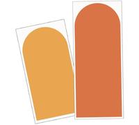 Baluue 2 pièces Stickers Muraux Géométriques en Arc Décoration Murale Moderne pour Chambre et Salon DIY sans Trace