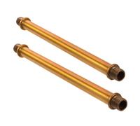 Baluue 2 pièces Tige Filetée Double Extrémité pour Lampe Murale Tube Droit Finition Métal Ancien Connecteur Robuste à Surface Plane Installation Facile pour Rallonge Tige Lampe Éclairage