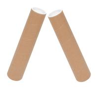 Baluue 2 pièces Tube Carton Épais pour Rangement et Envoi Postal avec Bouchons Protection pour Affiches Dessins et Documents Professionnels