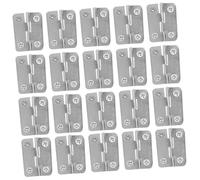 Baluue 20 pièces Charnières Mini Petite Charnière pour Boîtes Bijoux Armoires avec Vis Accessoire Anti-rouille Facile à Installer