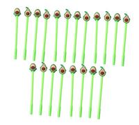 Baluue 20 pièces Lot de Stylos Gel Avocado Design Cartoon Encre Noire Fournitures Scolaires Légères et Confortables pour Étudiants