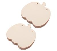 Baluue 20 pièces Lot Découpes Bois Citrouille à Peindre Formes Inachevées pour Bricolage Halloween Thanksgiving Ornements Suspendus DIY Bois Naturel